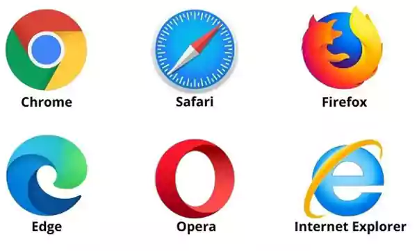 Image showing different internet browsers