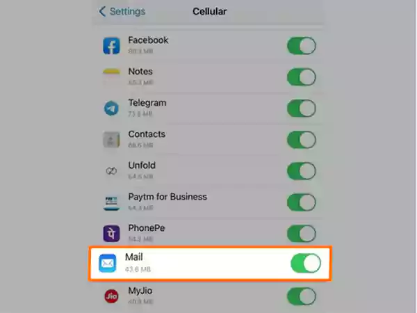 Troubleshooting step for not getting emails on iPhone error