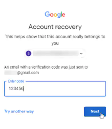 google verification code